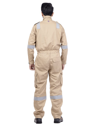 FR Coverall for Fire Safety Industries with 220 GSM