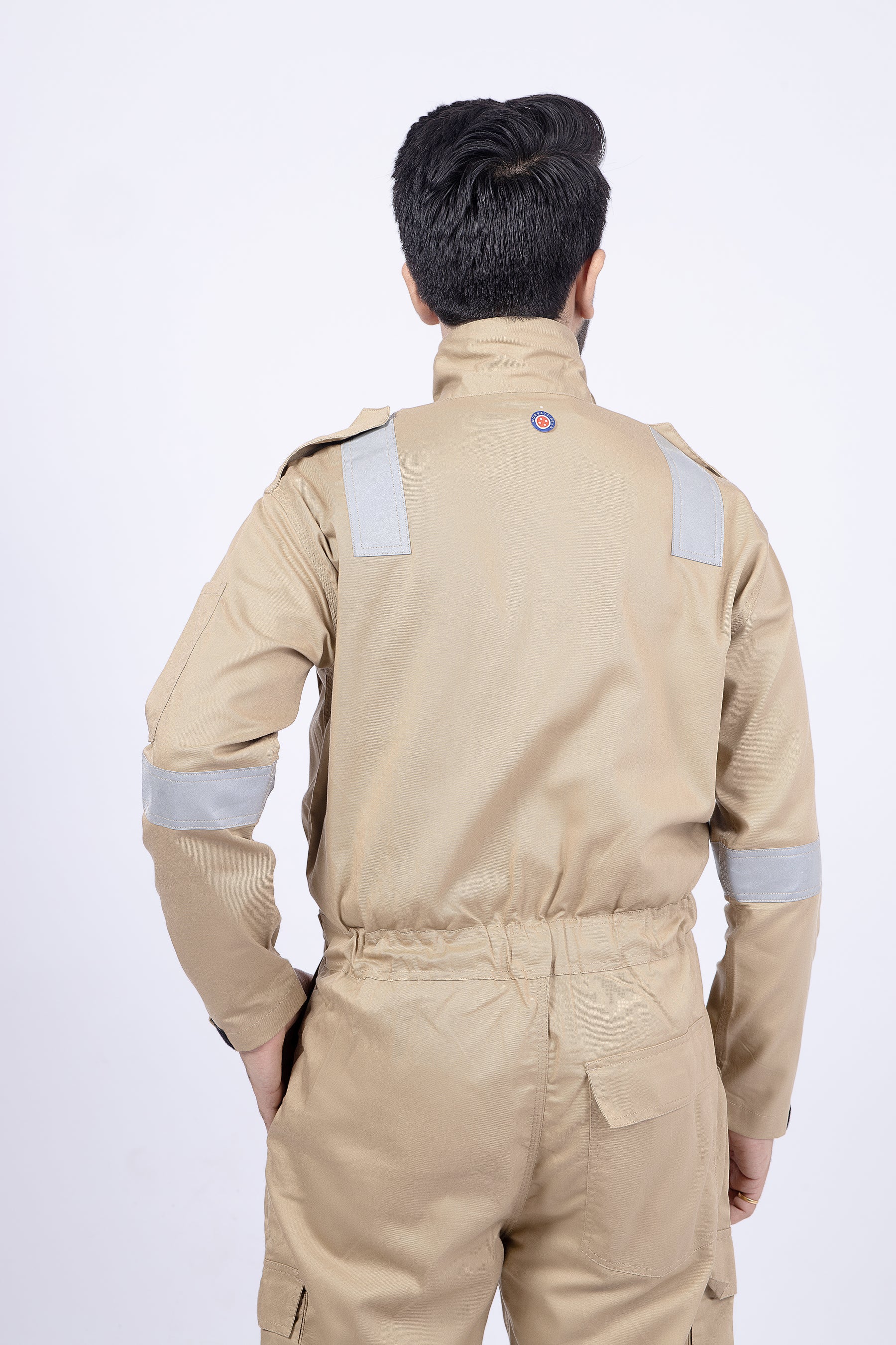 FR Coverall for Fire Safety Industries with 220 GSM