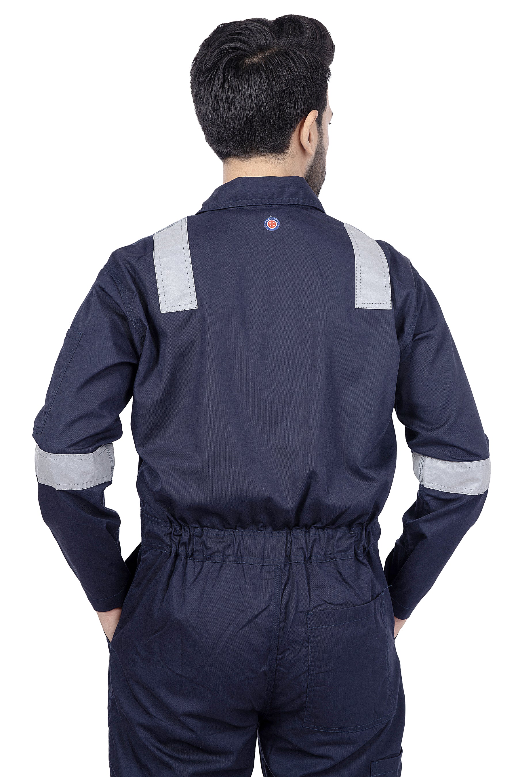 Safety Coverall 240 GSM 100% Cotton Boiler Suit with Reflective Tape