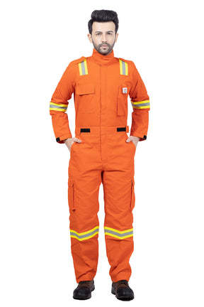 High-Visibility Flame-Resistant IFR Coverall 155 GSM